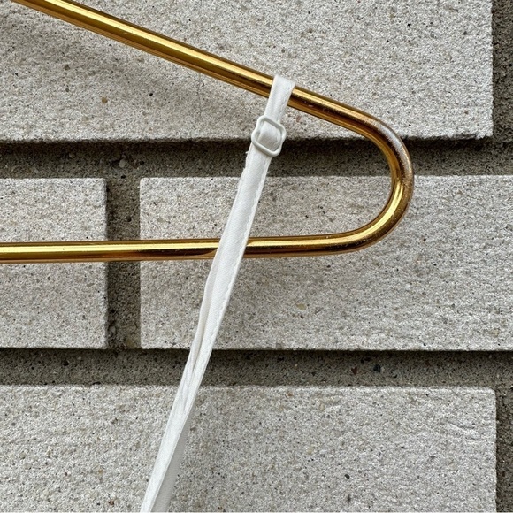 Aerie White Eyelet Cotton Sundress Adjustable Straps Lined Summer Dress Large - Picture 9 of 15